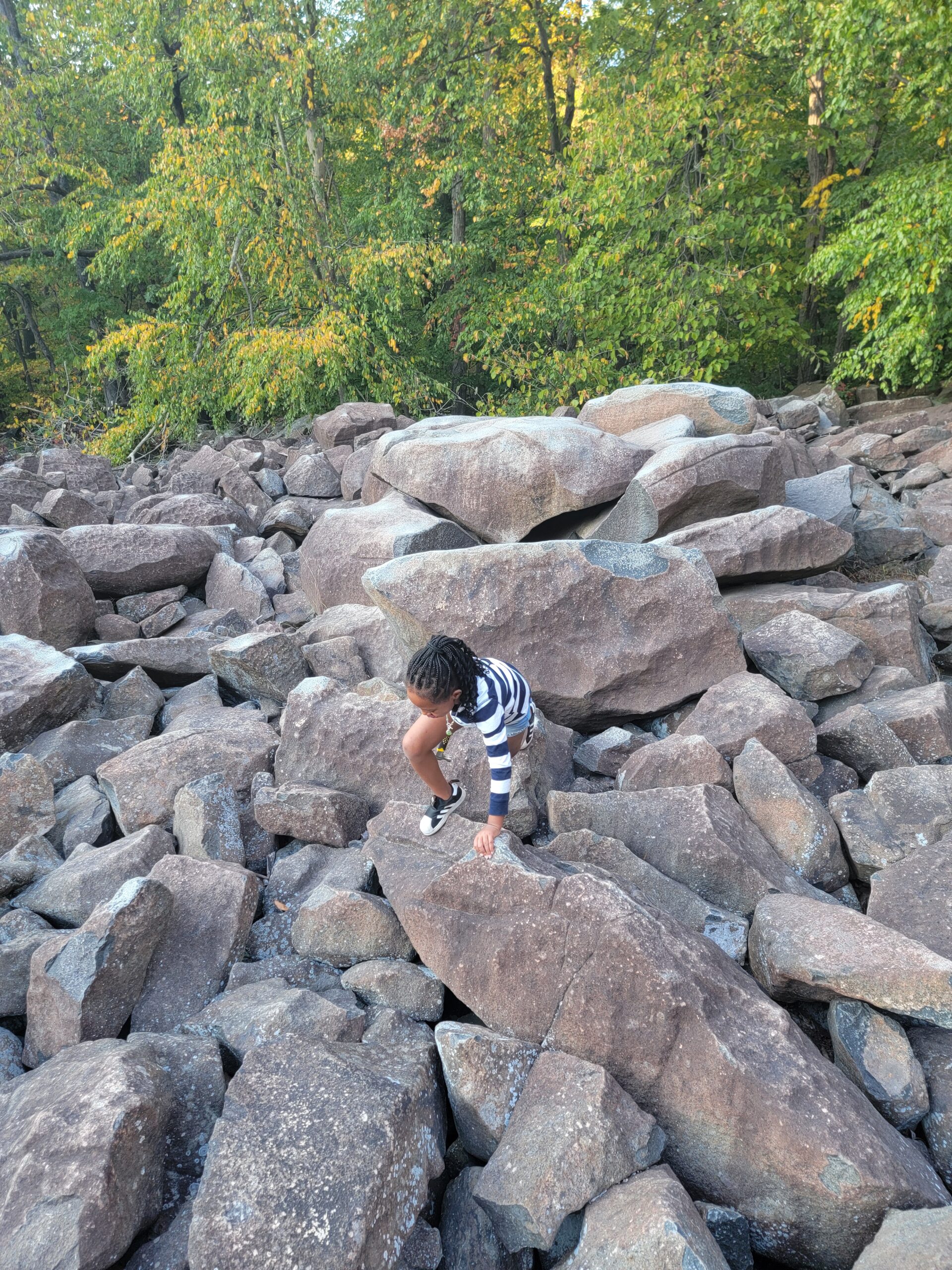 Grey's Visit to Ringing Rocks County Park - Lovegreyson